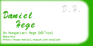 daniel hege business card